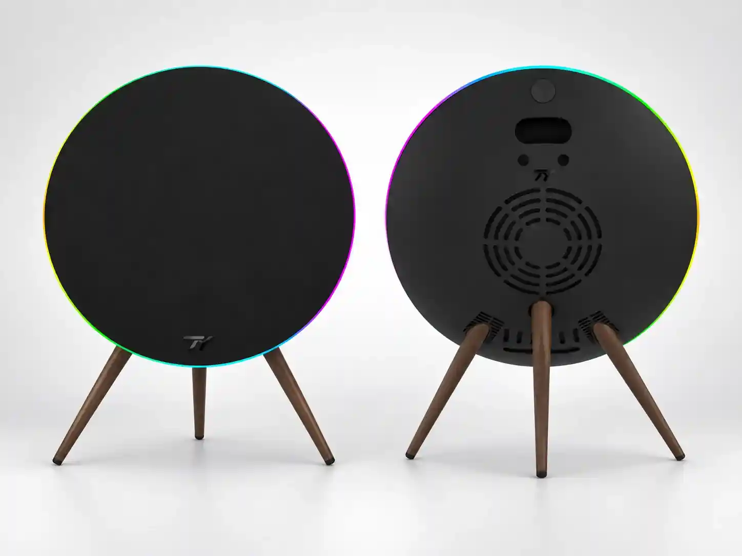 Black Record-Style Color Speaker